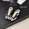 Cowhide Version~ Retro German Training Shoes Women's Tide 2026 Autumn New Color Matching Flat Casual Lace-up Sports Shoes Board Shoes