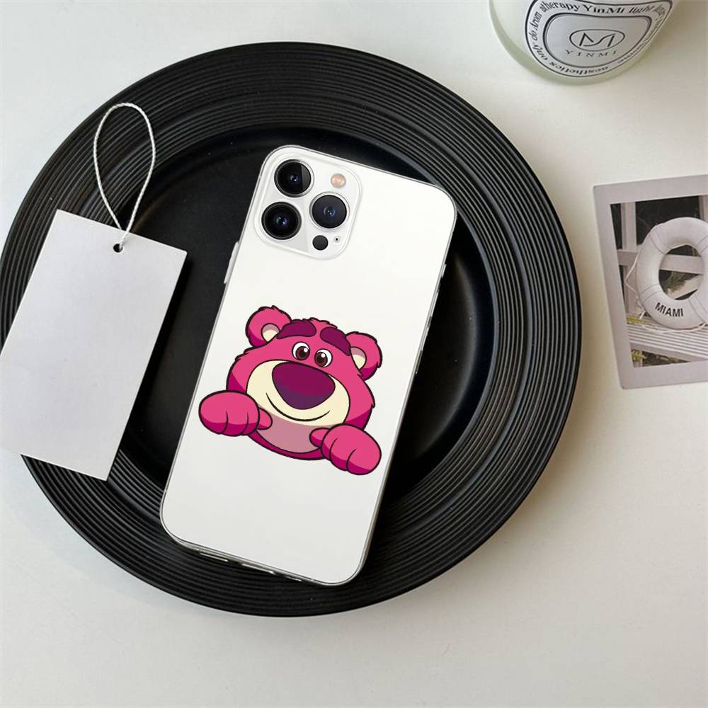 Cute L-Lotso Phone Case For IPhone 17/16/15/11/13/14 Pro Max Plus/X/Xr/Xs Max/12mini Air Transparent Clear