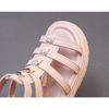 Sandali Romani da Bambina, Sandali Alti con Borchie Primavera Estate Scarpe da Principessa per Bambini