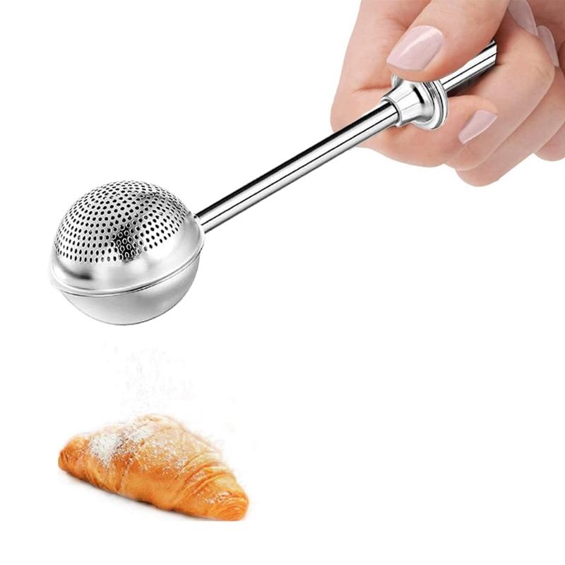 

2Pieces Rusts Resistant Nonrust Steel Baking Powder Shakers Even Sprinkle Design Powder Spreader For Home Cooks 1