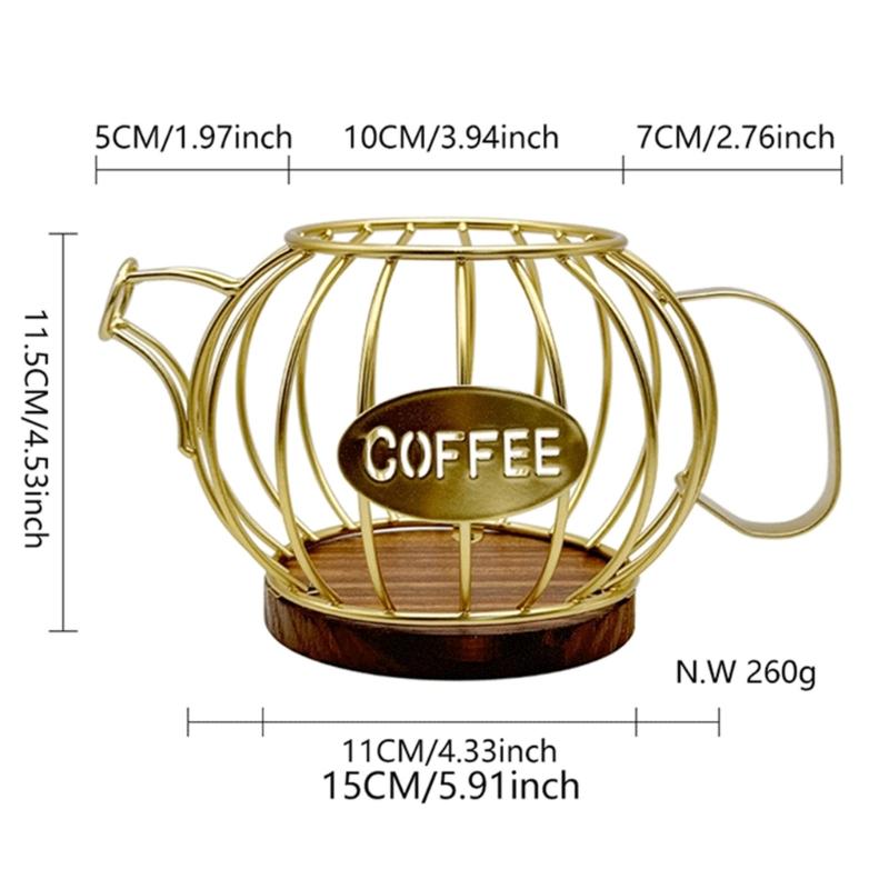 Sturdy Coffee Organizers Basket In Elegant Designs Featuring Dustproof Lid Portable Accessory for Home or Office Use