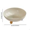 Fruit Bowl Decorative Modern Stylish Dessert Display Plate Round Footed for Living Room