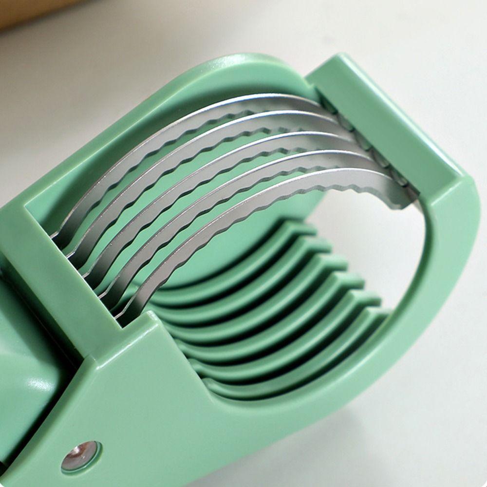 Stainless Steel Manual Fruit Slicer Comfortable Grip Non-slip Handle Vegetable Chopper Hanging Hook Easy To Use