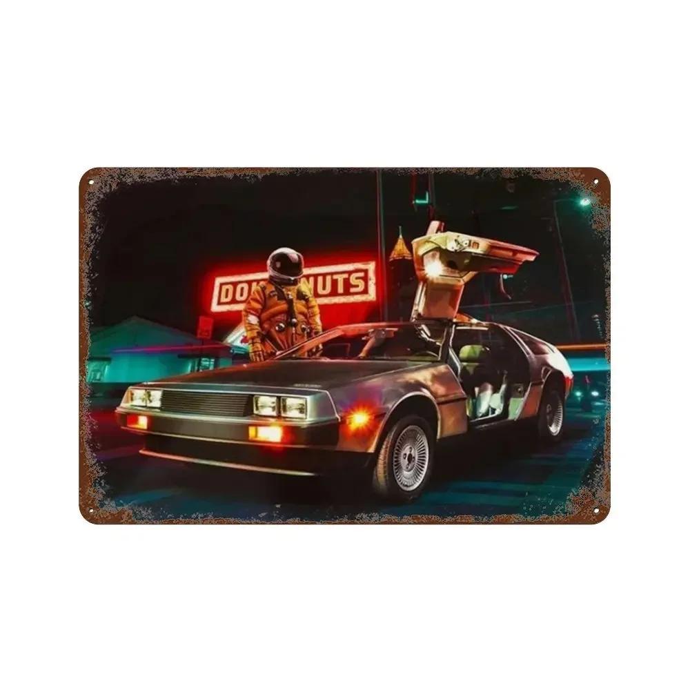 Zurück in die Zukunft Alte Filme Retro Metallschilder Posterwände Bars Clubs Männerhöhlen Garagen Cafés Kunst Wanddekorationen