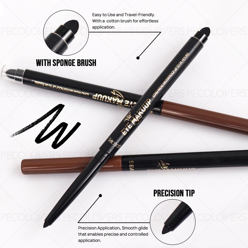 1PC Dual Tip Eyeliner Pencil Allows for Precise Application And Long-Lasting Wear Without Smudging,Waterproof, Sweat-Resistant