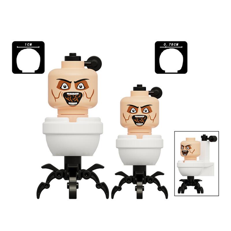 Building Block Toilet Man Monitoring Human Figure Titan Speaker And Tv Man Figure Assembly Play