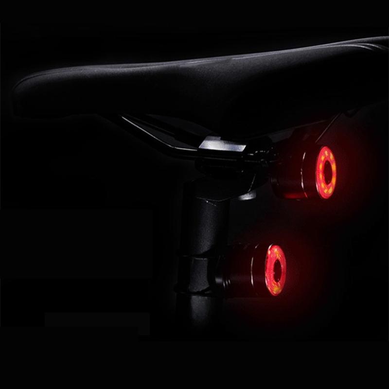 Bike Taillight IP64 Waterproof Rear Light USB Rechargeable LED Brake Light, Cycling Ridings Safety Taillight