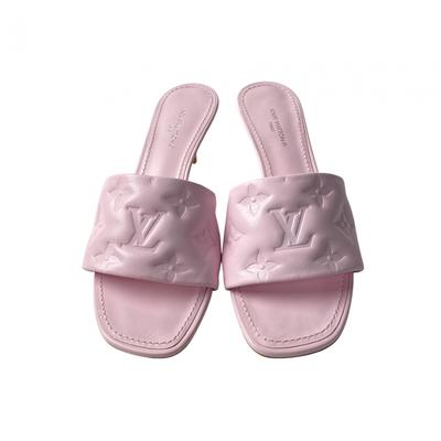 Brugte LOUIS VUITTON Sandaler pink læder Kvinder