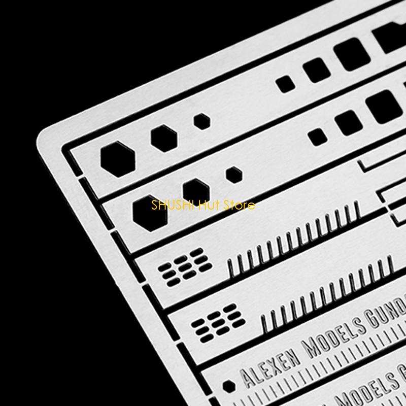 Detail Adding Templates Curved Surfaces Craft Tool Professional Scribing Ruler D57B CN
