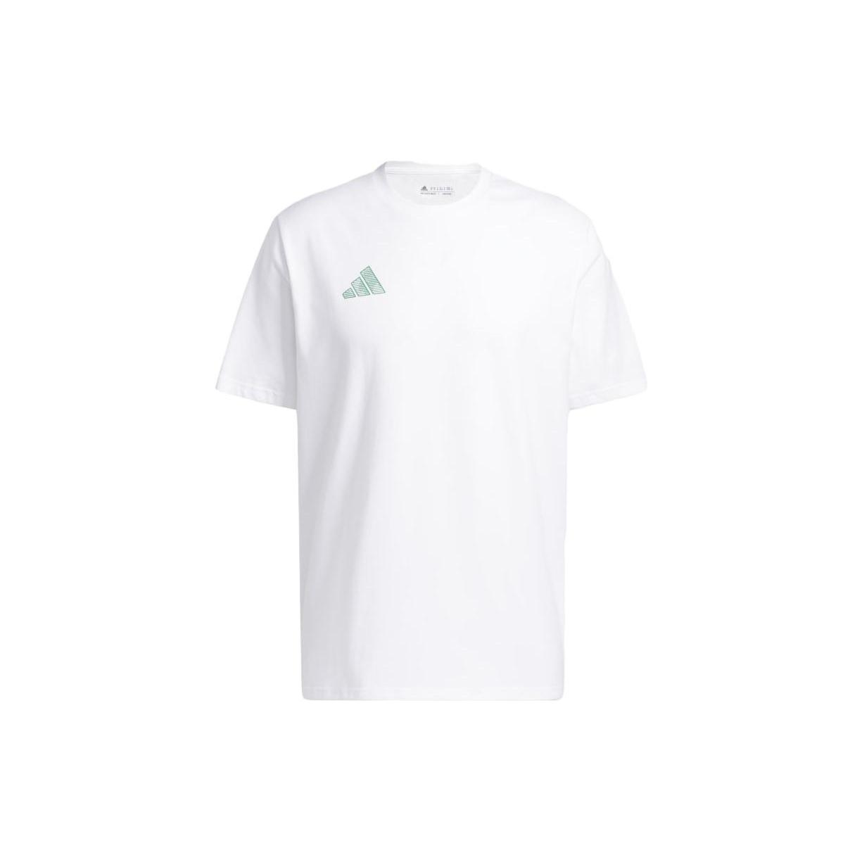 adidas Worldwide Hoops City Basketball Graphic Tee White Men s IC1872 XXL