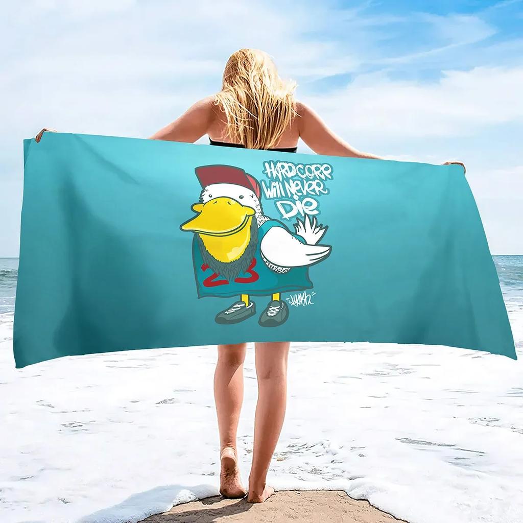 Duck Beach Towel Chair Thick Soft Quick Dry Lightweight Absorbent Towel Blanket Extra Large Pool Swim Travel Soft Towel Blanket