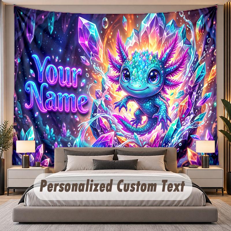 Fantasy Magic (41) Theme Personalized Tapestry Custom Name Text Wall Hanging Tapestry Home Background Decoration