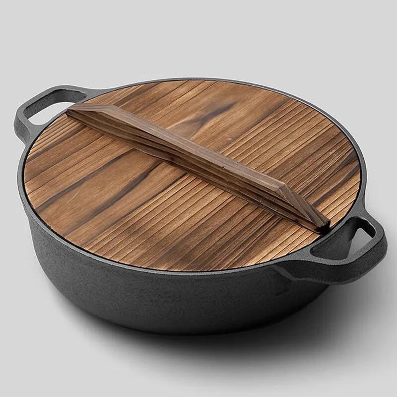 Wutuo Cast Iron Flat-Bottom Pan