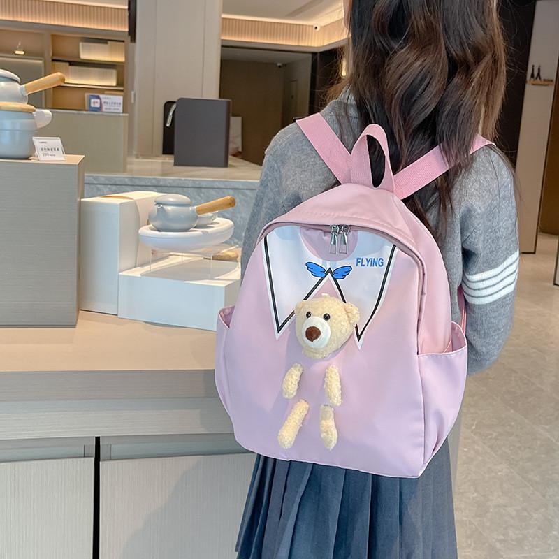 Fashionable Kids Cartoon Backpack With Plush Elements And Comfortable Air Cushion Straps