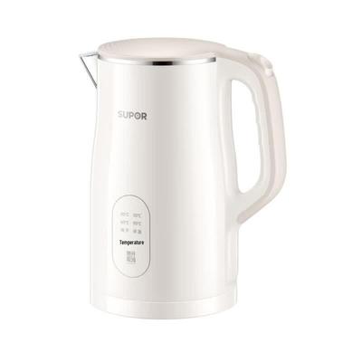 SUPOR 1.7L Double-Layer Anti-Scalding Electric Kettle CN Plug (adapter Included)