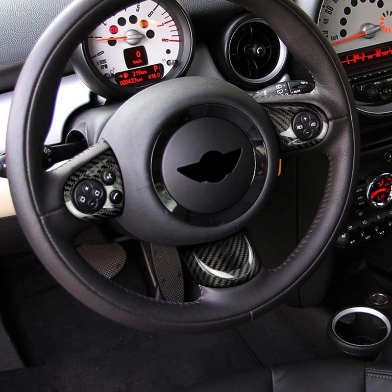 Pro MINI Cooper Countryman R60 R55 R56 R57 2010 2011 2012 Skutečný kryt volantu z tvrdého uhlíkového vlákna a ozdobné doplňky