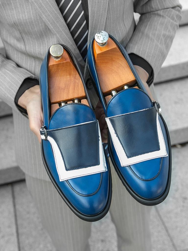 Herren Flache Designer Schuhe Runde Zehe Lässig Leder Business Kleiderschuhe Neu Outdoor Rutschfest Lässig Rutschfest Business Schuh