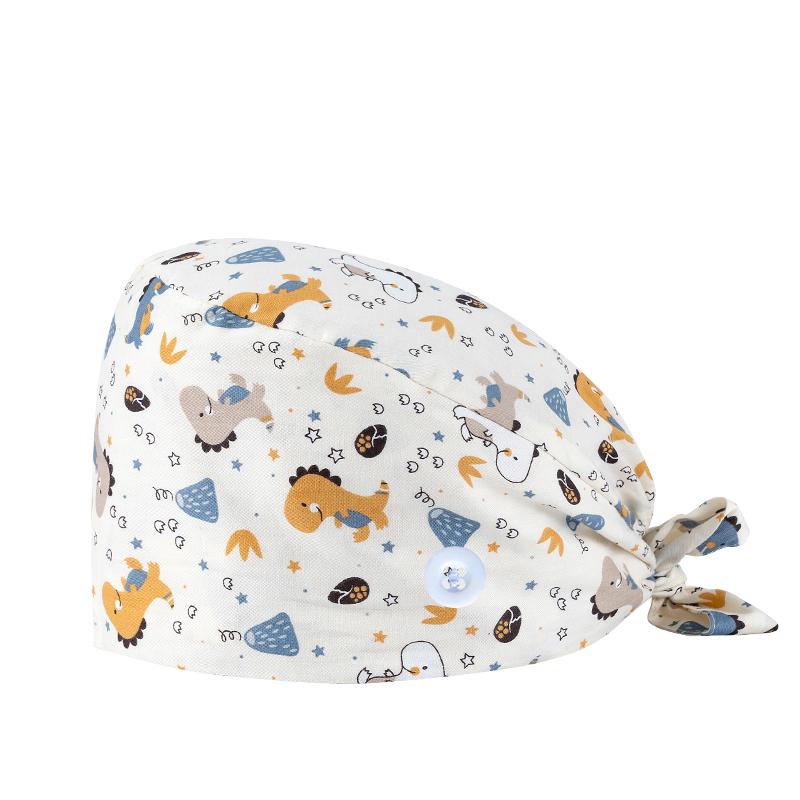 200 Kinds Adjustable Medical America National Pattern Cartoon Pet Hospital Heart Surgical Doctor Cap Surgeon Hat