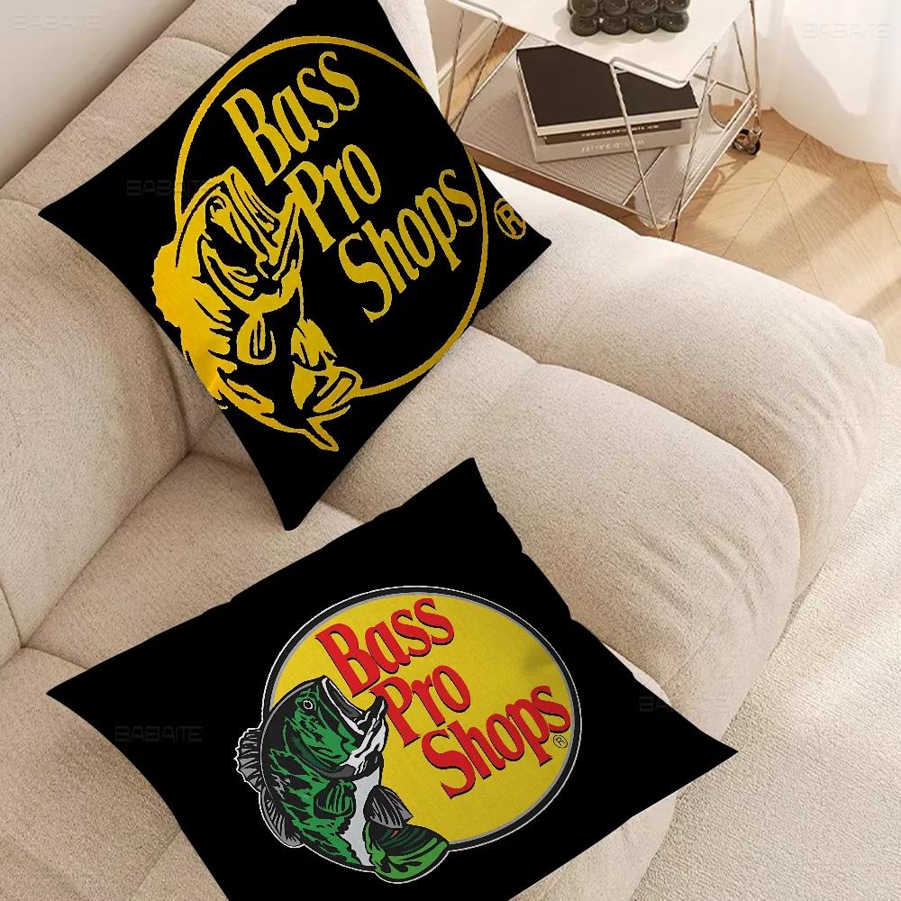 Fishing Brand Bass-Pro-Shops Personalized Pillow Cover Kids Bedroom Wild Party Decor Pillowcase Kid Birthday Shower Gift