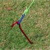 19pcs Outdoor Ground Camping Tent Stakes Anchors Pegs Windproofed Tent Stakes for Tents and Tarpaulins