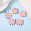 5PCS/set Hair Clip Flower Bohemia Headwear Women Girls Sweet Hairpin Braided Styling Side Clip Ponytail Hairpin Accessories