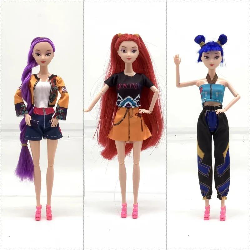 Neue 28 cm große K-Pop-Actionfigur „Demon Hunters“, neue K-Pop-Vinylpuppe „Demon Slayer“ von Lumimila Zoey, Schreibtischdekoration, Spielzeug für Kinder, Geschenkidee