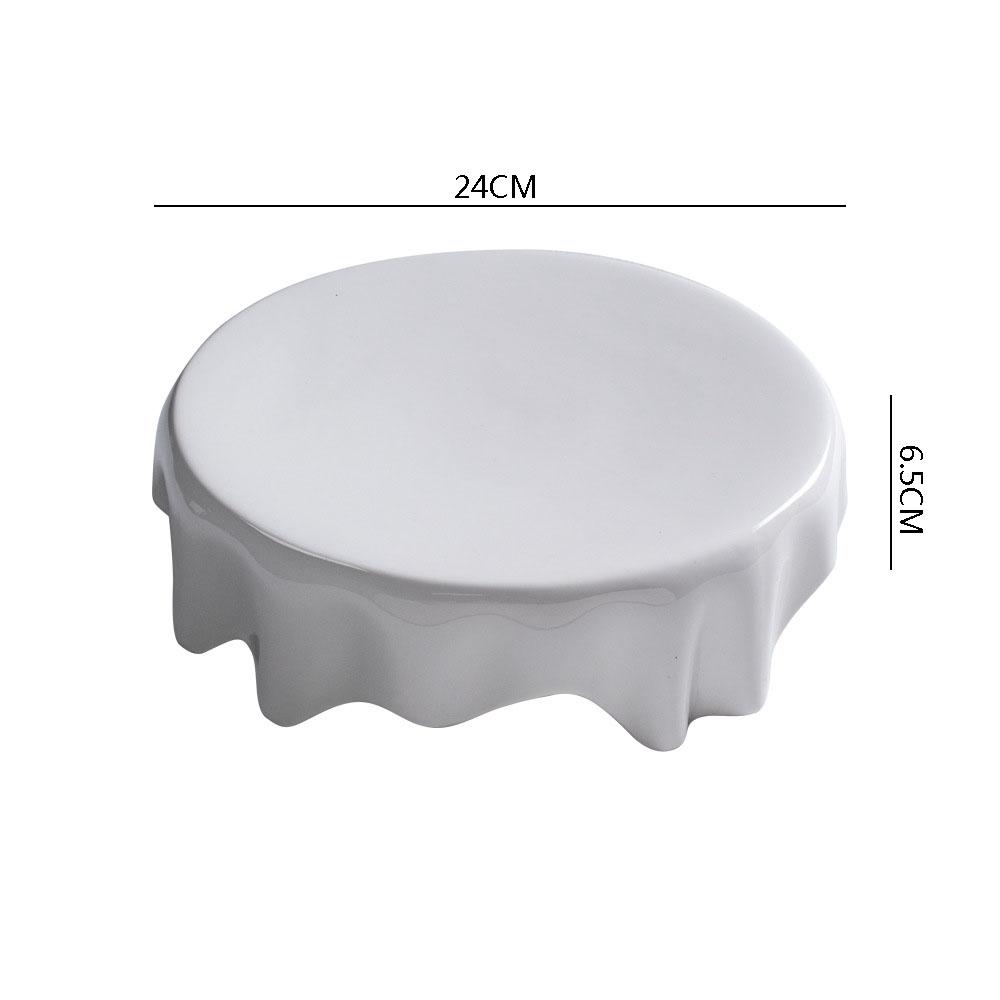 Ceramic Dinner Plate Creative Irregular Dessert Plate Snack Plate Pasta Plates Sushi Plates Restaurant Specialty Tableware