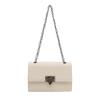 2025 Spring New Chain Small Square Bag Street Trend Stone Pattern Messenger Women's Bag Fashion Zipper Buckle Square Bag