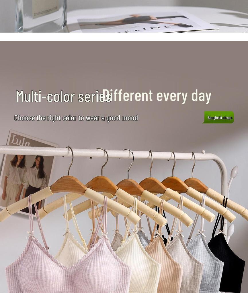 Seamless Push-Up Wireless Bra for Women with Side Support and Fixed Cups