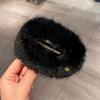 Acrylic Plush Leopard Print Hairpin, Exquisite Grab Clip, Large Hair Volume, Casual Autumn and Winter Hair Accessories for Women