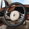 PU Leather and Mesh Car Steering Wheel Cover, Comfortable and Breathable, Keeps Cool in Summer and Warm in Winter
