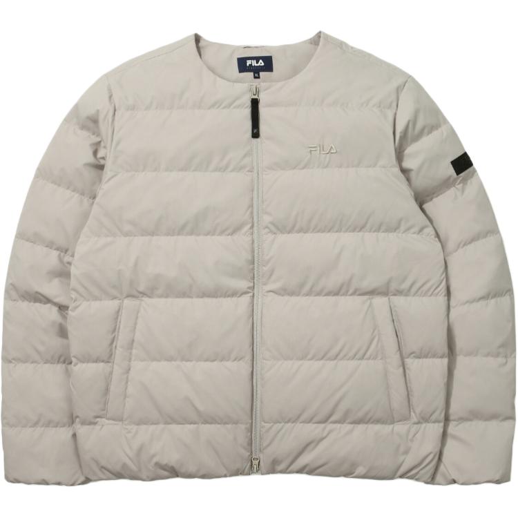 FILA Down Jackets Unisex Gray Crew Neck Thickened Other FS2DJG4101U-GRE 100(L)