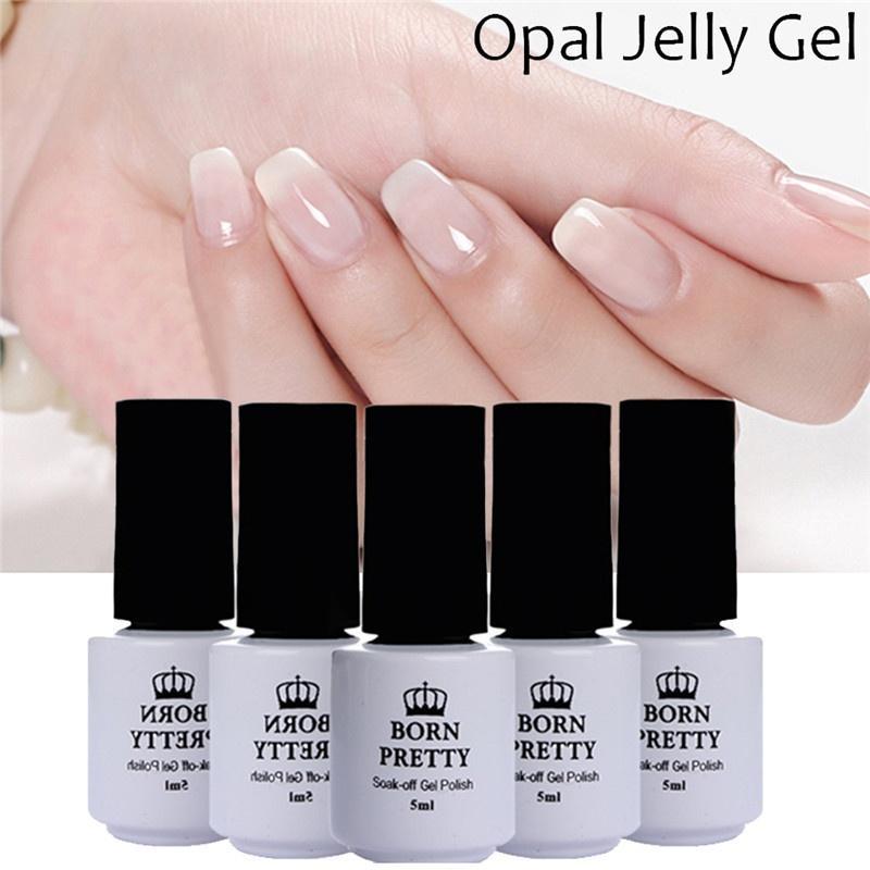 Beauty Opal Jelly Gel White Manicure Nail Art Uv Polish Makeup 1 Of 9