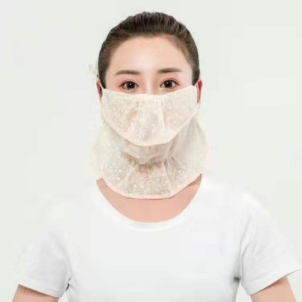 

Anti-UV Scarves Mask Hanging Ear Face Cover Scarf Hot Sale Lace Sunscreen Mask Cycling Driving 04