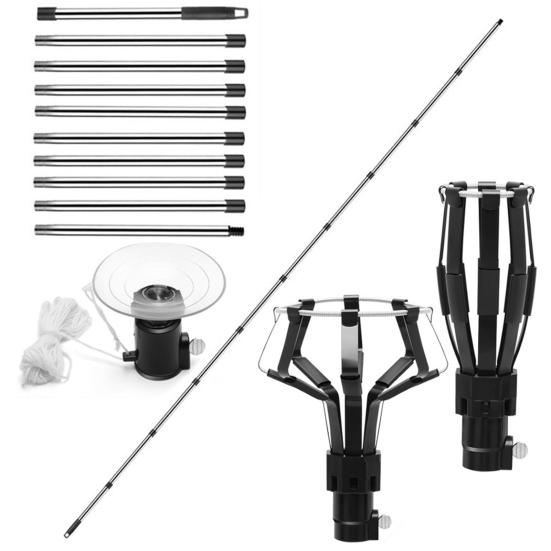 Light Bulb Changer with Suction Cup Kit Easy To Operate High Reach Light Bulb Changer with Pole Light Bulb Removal Tool