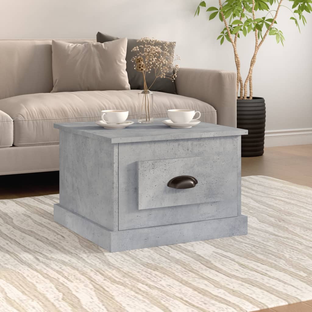 Coffee Table Concrete Gray 50 x 50 x 35 cm Particleboard