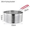 304 Stainless Steel Fried Mesh Kitchen Fry Basket Cooking Basket Fry Pan Oil Pan Strainer Noodle Spoon Colander French Fries6