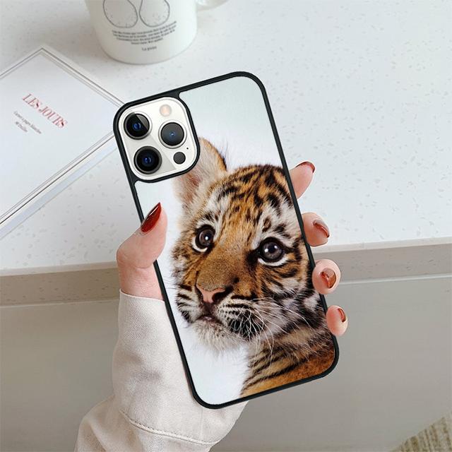 Tiger Phone Case For iPhone 17 Air 13 12 14 15 16 Cover For Apple iPhone 17 Air 14 15 16 Pro Max 6S Plus Coque