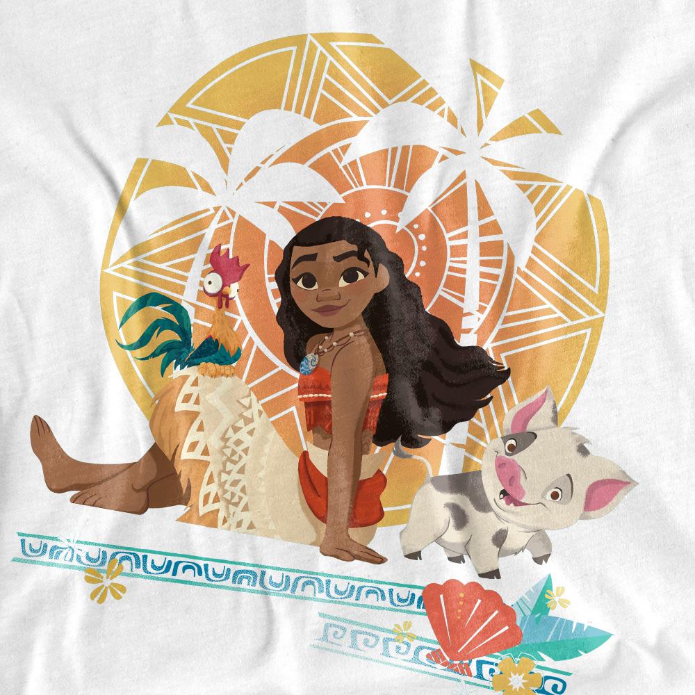 Moana Womens/Ladies Sitting Sunset T-Shirt