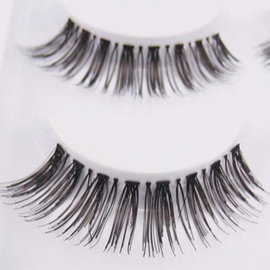 Falsche Wimpern Leicht zu tragen Natürlicher Look Synthetische Faser Damen Falsche Wimpern für Make-up