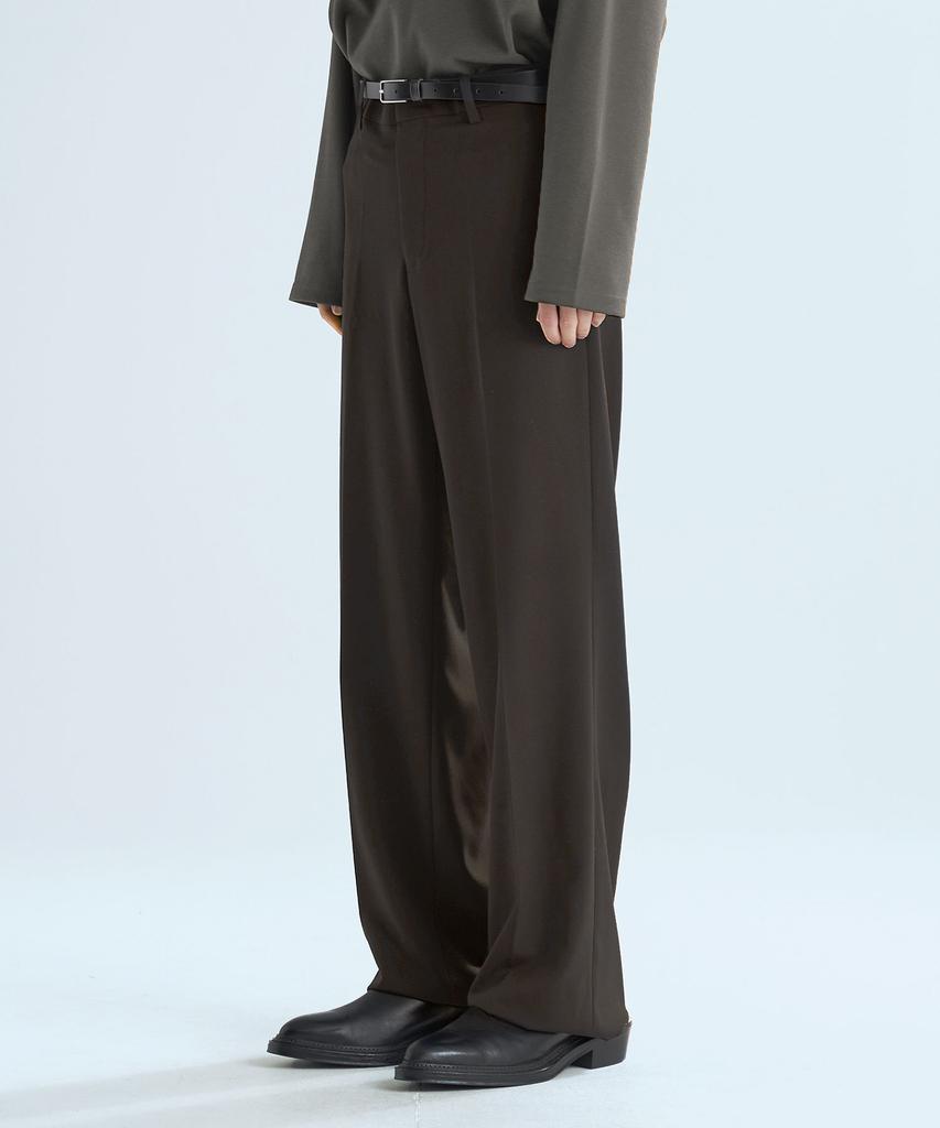 ZPLISH Wide Slacks Brown