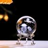 Enchanting 3D Moon & Stars Laser-Engraved Crystal Ball - Perfect For Home, Office, Or Cafe Decor   Ideal For Living Room, Desk D