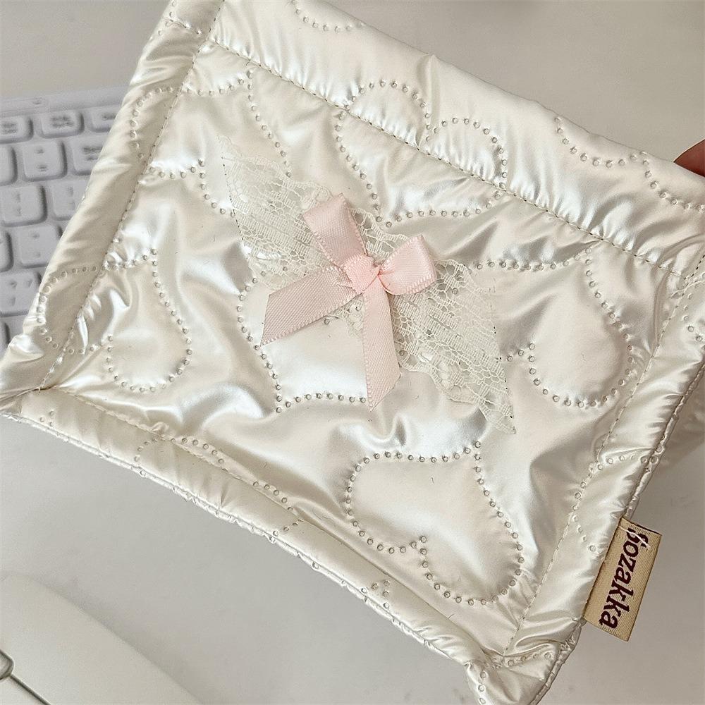 Multifunctional Quilted Storage Basket Soft PU Desktop Storage Box Handmade Storage Basket  Home