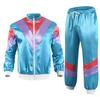 Tuta Disco Anni '90 2pz Abbigliamento Jogging Stile Retro Tema Carnevale Tuta Party Giacca e Pantaloni Live Cosplay costumi cosplay