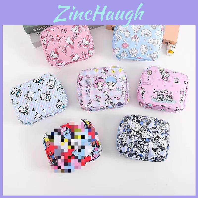 Snoopy Doraemon Hello Kitty Cinnamoroll Pattern Portable Makeup Storage Bag For Girls And Travel