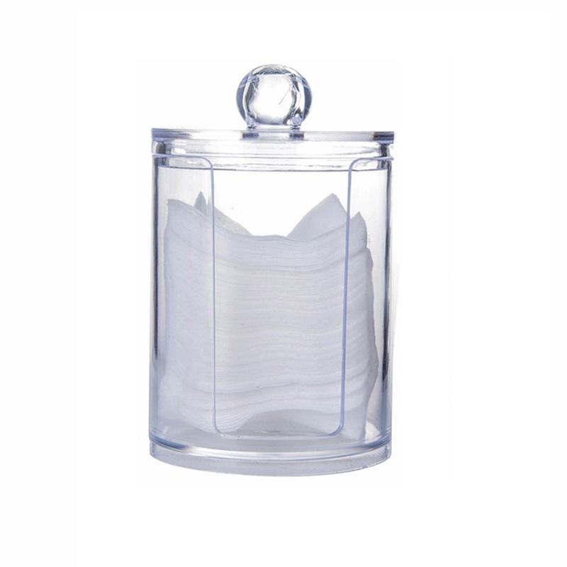 Acrylic Cotton Swabs Storage Holder Box Portable Transparent Makeup Cotton Pad Qtip Cosmetic Container Jewelry Organizer Case