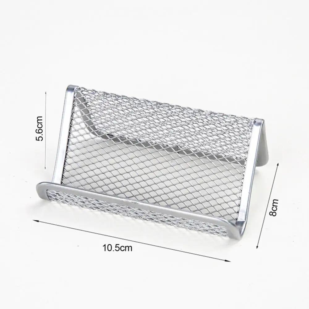 Display Bracket Mesh Card Metal Holder Portable Name Card Display Holder  Decorative
