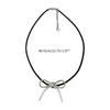 Bowknot Pendant Sweater Necklace Charm Women Girl Choker Summer Fashion Simple Geometric Clavicle Chain Party Jewelry
