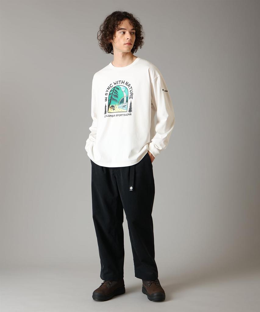 Lake To Avenue Graphic Long Sleeve PG2042 Sea Salt Waterfall Size S [Columbia] T-Shirt