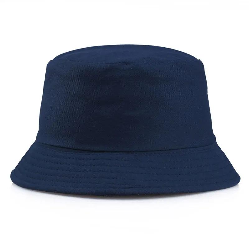 Fashion Summer Reversible Bucket Hat Woman Man Outdoor Sports Sun Beach Fisherman Cap Unisex Adult Daily Solid Visor Panama Hat